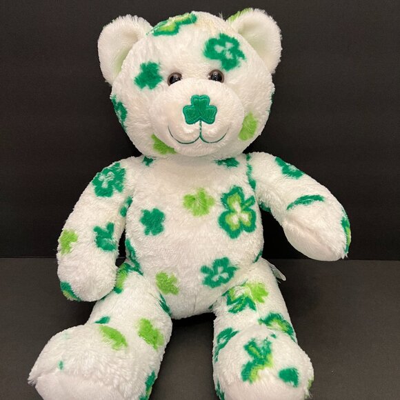 Build-A-Bear St. Patrick's Clover Shamrocks Teddy Bear - Picture 1 of 3